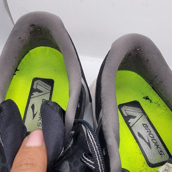 Brooks Launch 2 Mens 8 Running Training Shoes 1101881 D002 Gray Black - Picture 11 of 12